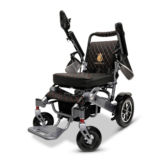 This series of electric wheelchairs are powered by Li-ion batteries and use two DC 250W motors (total of 500W motor power).